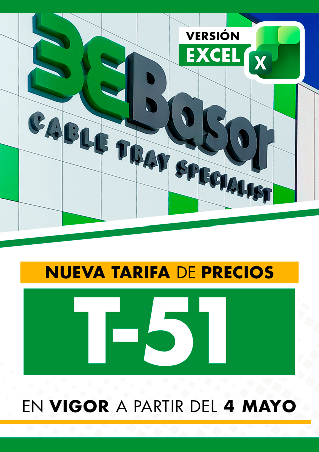 Imagen Tarifa T-51 - Excel